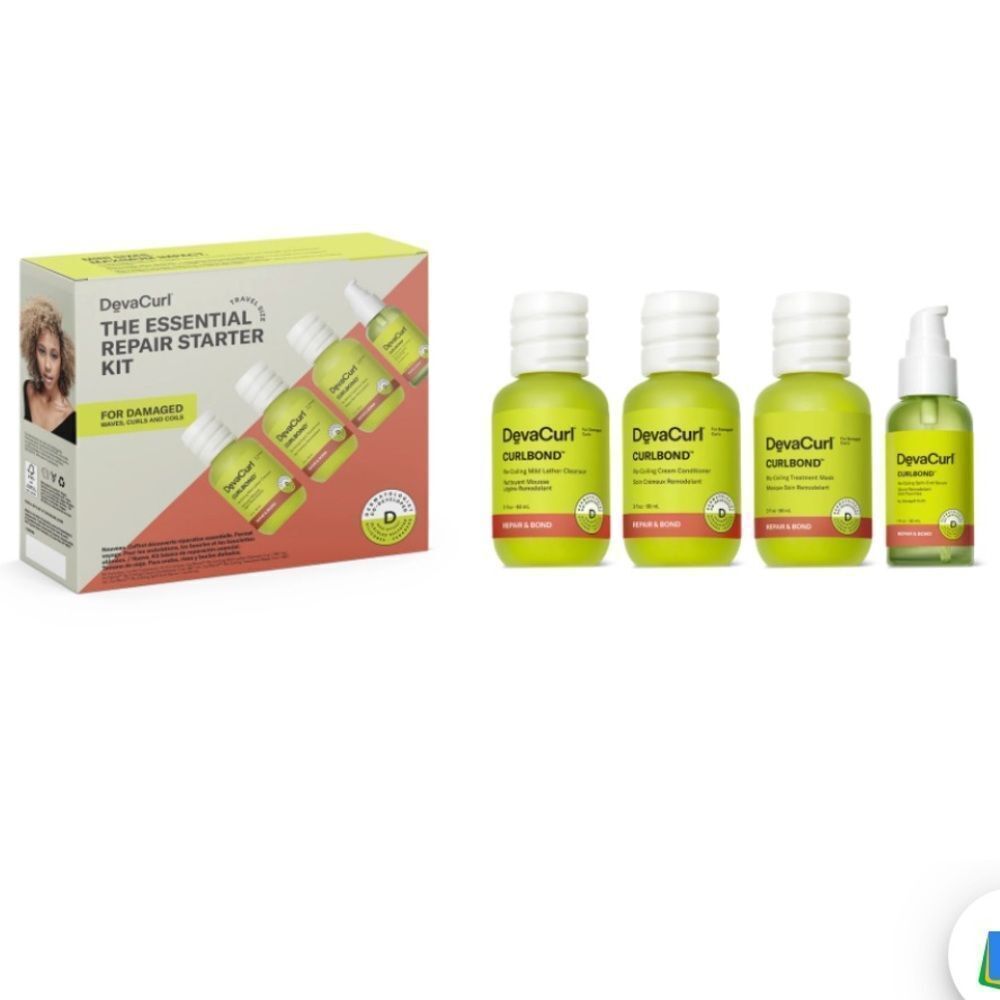 DevaCurl CurlBond Essential Repair Starter Kit Travel Size NEW. B